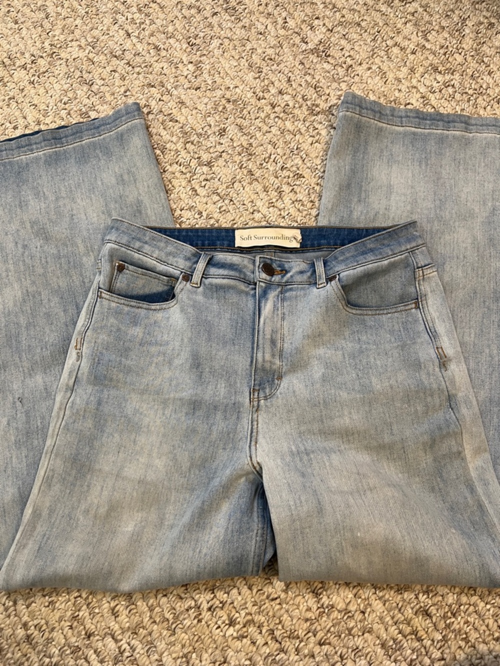 Soft Surroundings Light Blue Wide-Leg Jeans women’s size 12